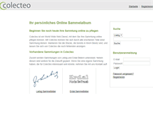 Tablet Screenshot of colecteo.com